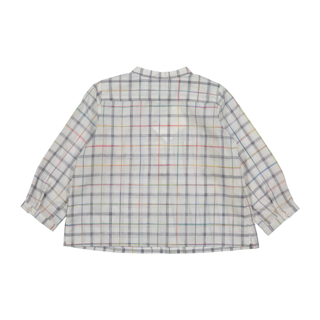 Bonpoint White Plaid Polisson Baby Shirt