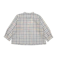 Bonpoint White Plaid Polisson Baby Shirt