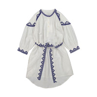 Les Coyotes de Paris White Embroidered Nandi Dress