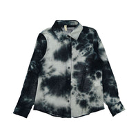 Ava and Lu Teal Tie Dye Blouse