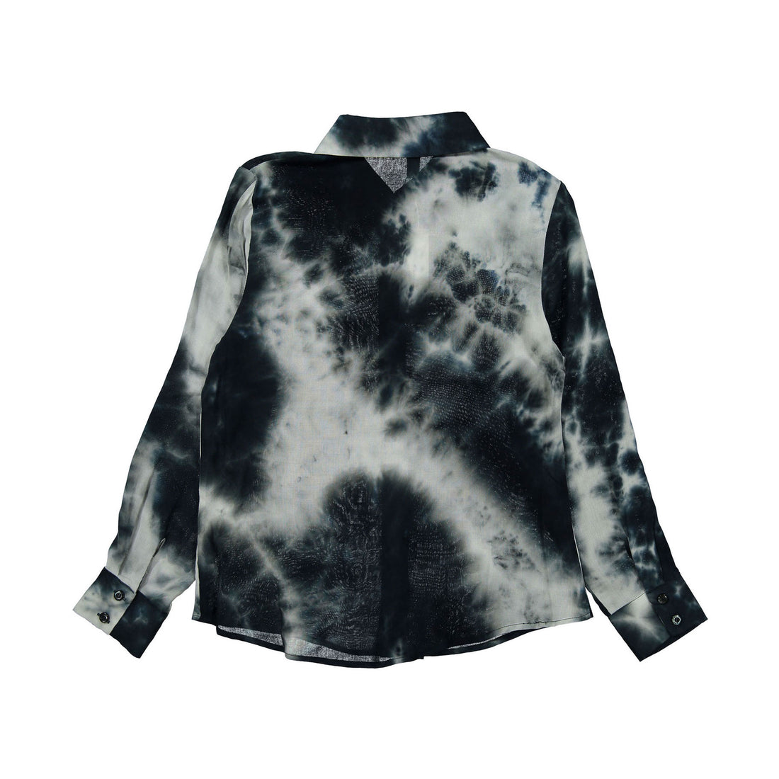 Ava and Lu Teal Tie Dye Blouse