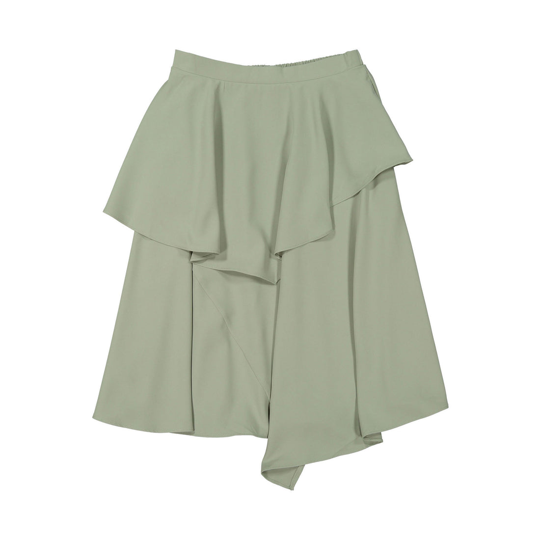 Ava and Lu Mint Asymmetric Layered Skirt