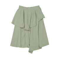 Ava and Lu Mint Asymmetric Layered Skirt