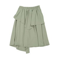 Ava and Lu Mint Asymmetric Layered Skirt