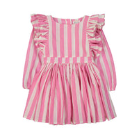 Morley Fuchsia Linen Layna Dress