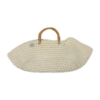 MiniKane Ecru Knit Doll Bassinet