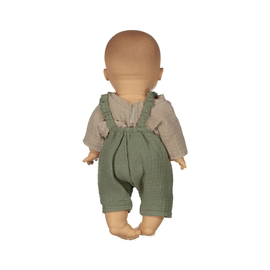 MiniKane Jules Olive/Grey Overall Set