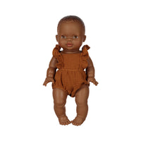 MiniKane Tumeric Double Gauze Lou Retro Romper