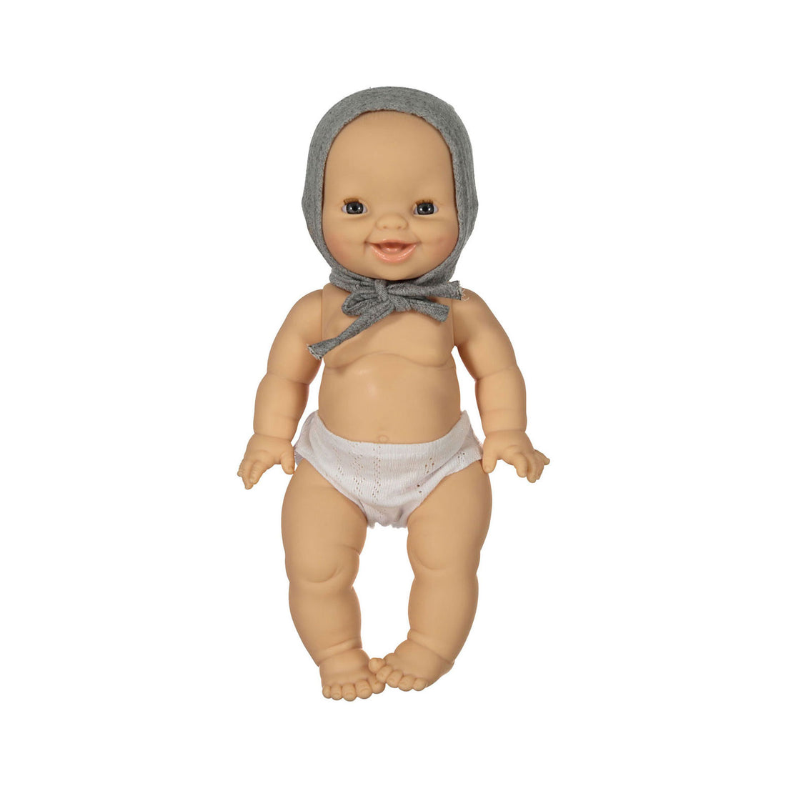 MiniKane Heather Grey Double Gauze Bonnet