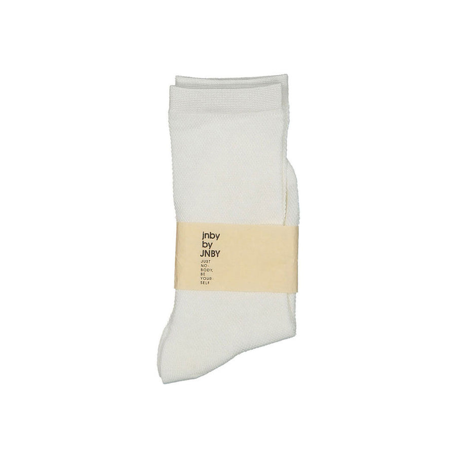 JNBY White Crew Socks