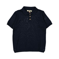 Nupkeet Navy Knit Polo