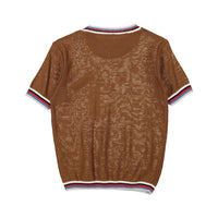 Nupkeet Camel Beta Trim Sweater
