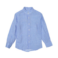 Nupkeet Light Blue Linen Shirt