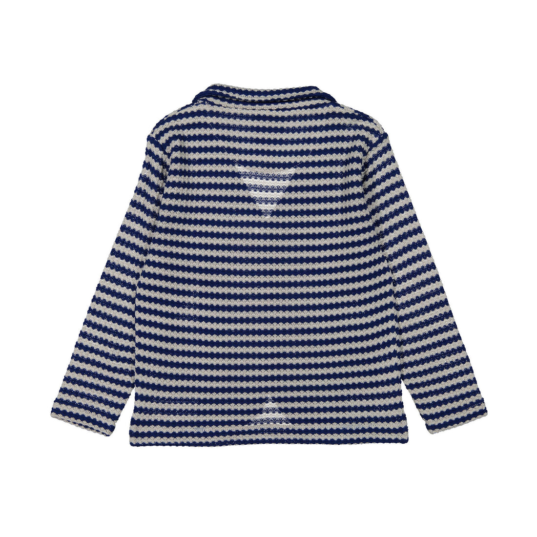 Nupkeet Navy/White Stripe Knit Blazer
