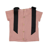 Nueces Dusty Pink Bows Pullover