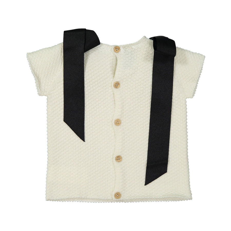 Nueces Ivory Bows Sweater