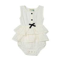 Nueces Ivory Lavanda Ruffle Romper