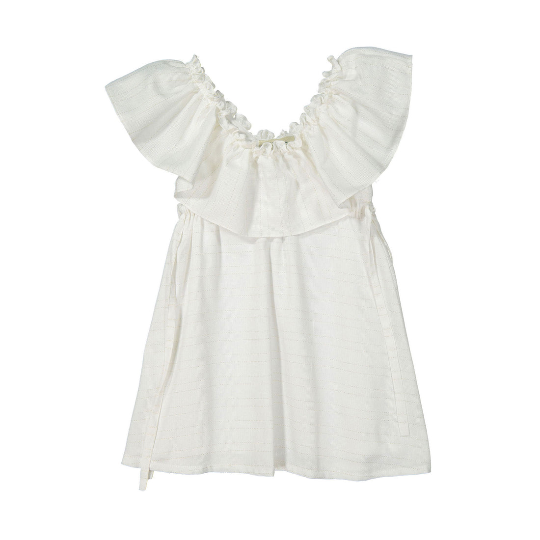 Nueces Gold Stripes Cherry Dress