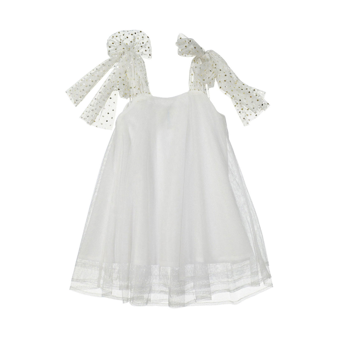 Nueces White Tulle Magnolia Dress