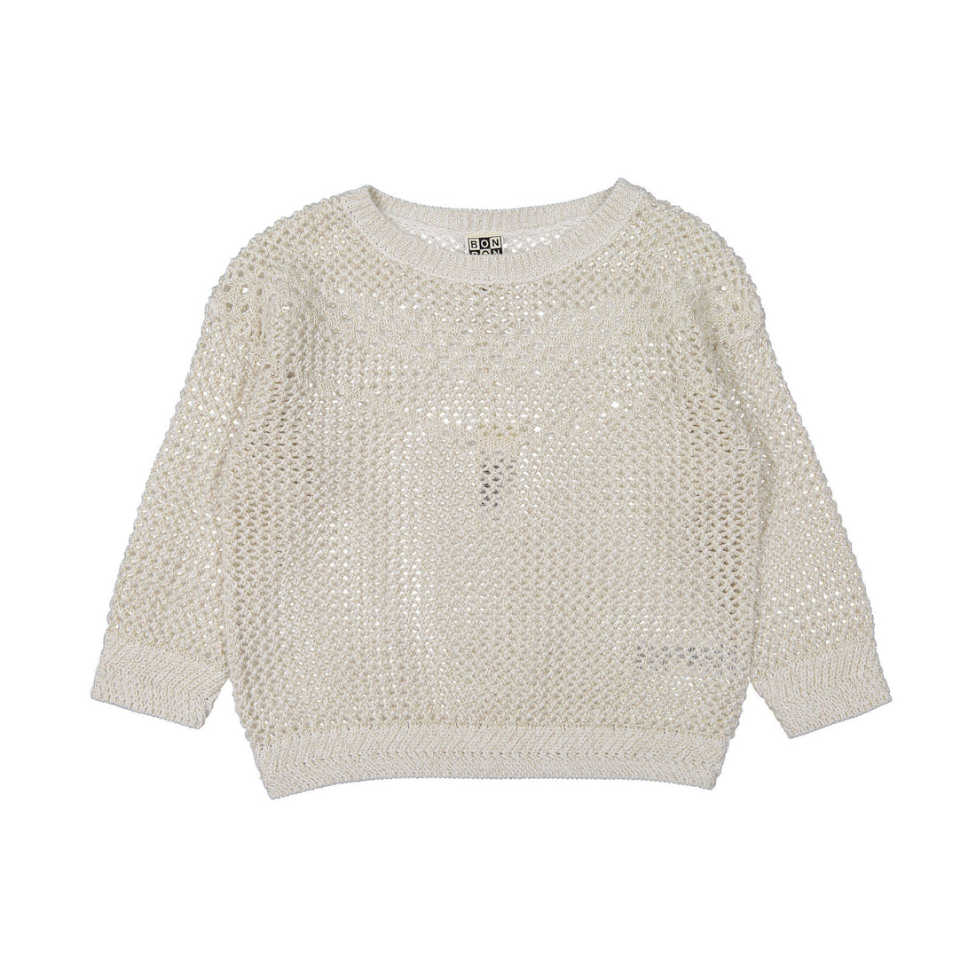Bonton Cream Crochet Sweater
