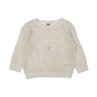 Bonton Cream Crochet Sweater