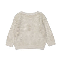 Bonton Cream Crochet Sweater