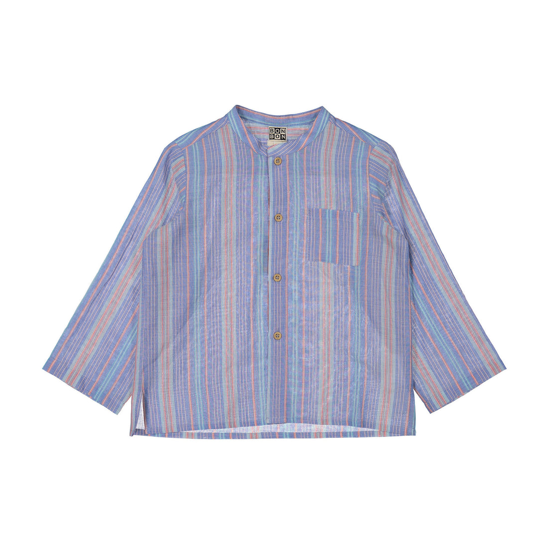Bonton Pastel Blue Striped Internet Tunic