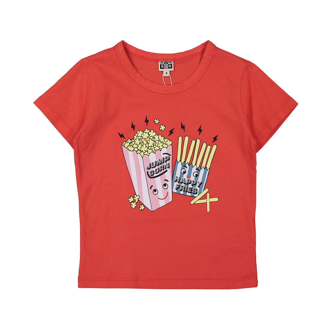 Bonton Red Popcorn Time Out Tee