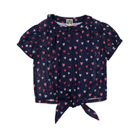 Bonton Marine Heart Print Airelle Blouse