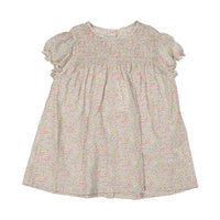 Bonton Green Floral Arome Baby Dress