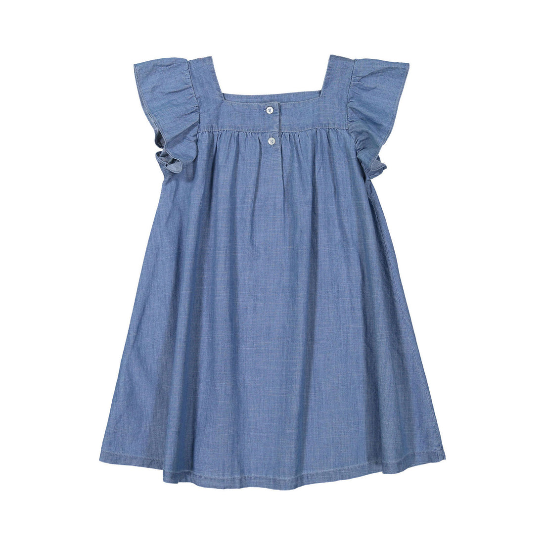 Bonton Chambray Embroidered Alba Dress