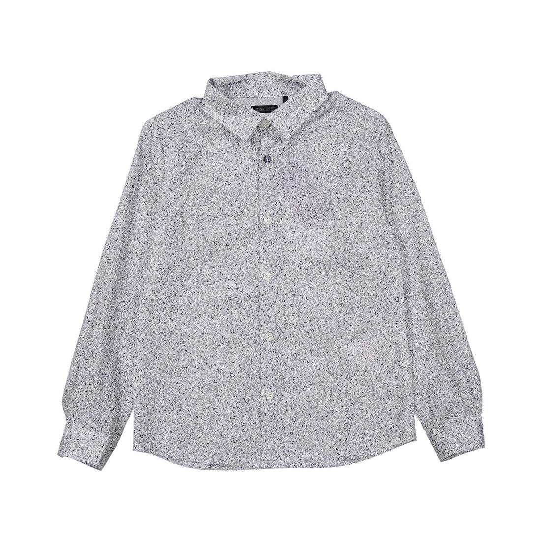 IKKS White Mini Floral Shirt