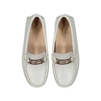 Papanatas Beige Buckle Classic Loafers