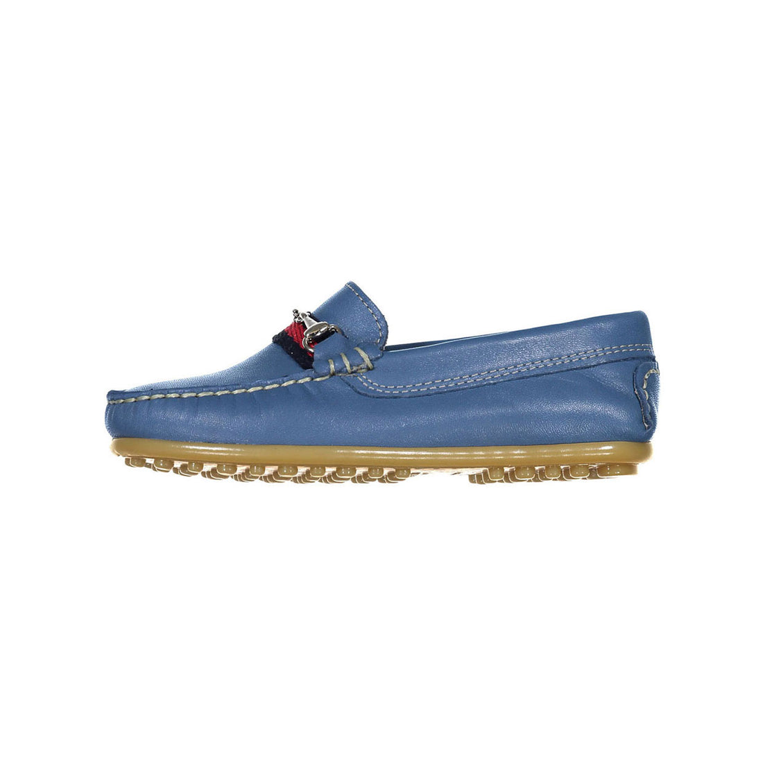 Papanatas Delft Blue Buckle Classic Loafers
