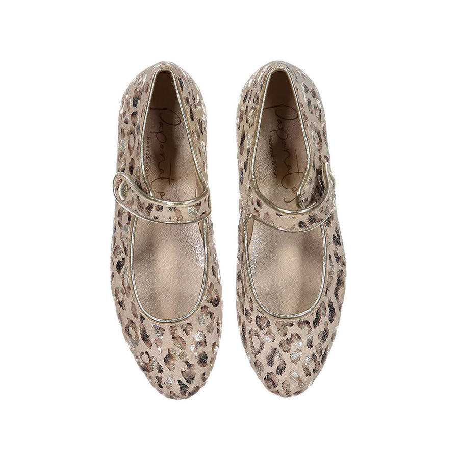 Papanatas Beige Leopard Mary Jane