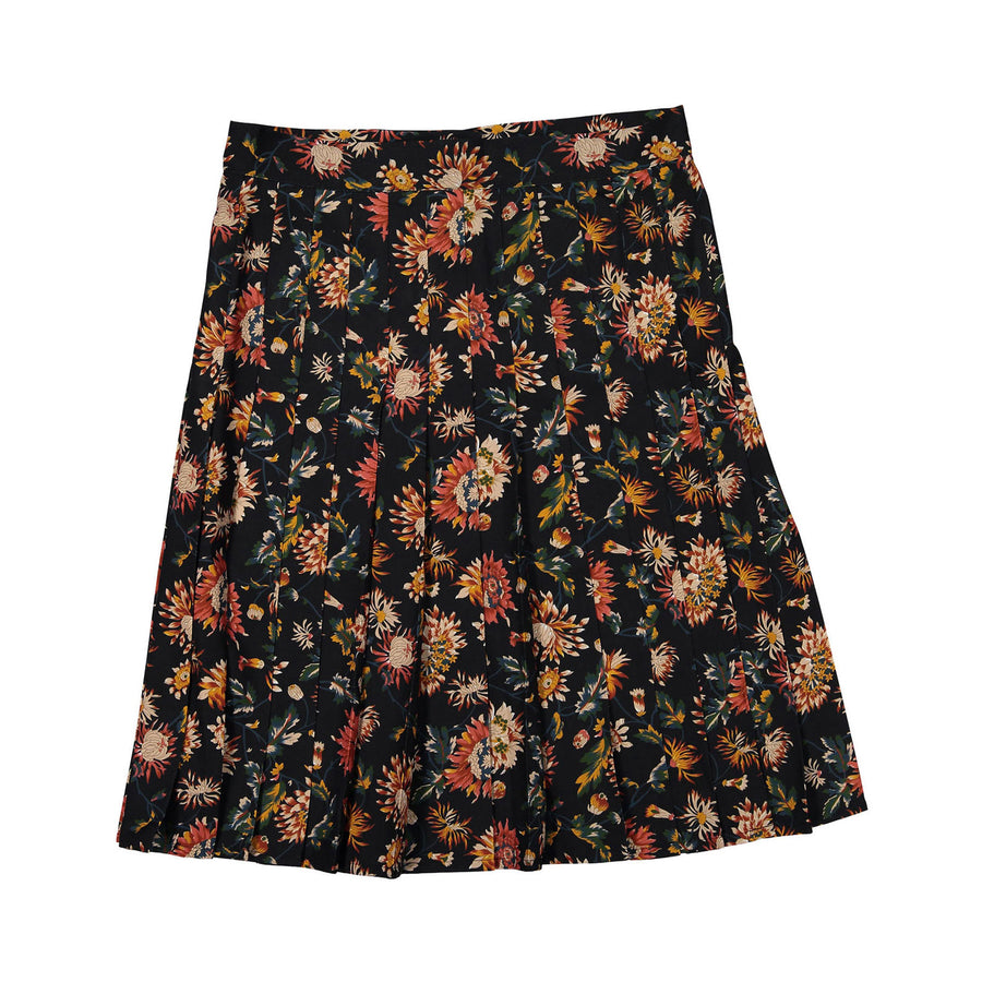 Soeur Black Floral Francoise Skirt