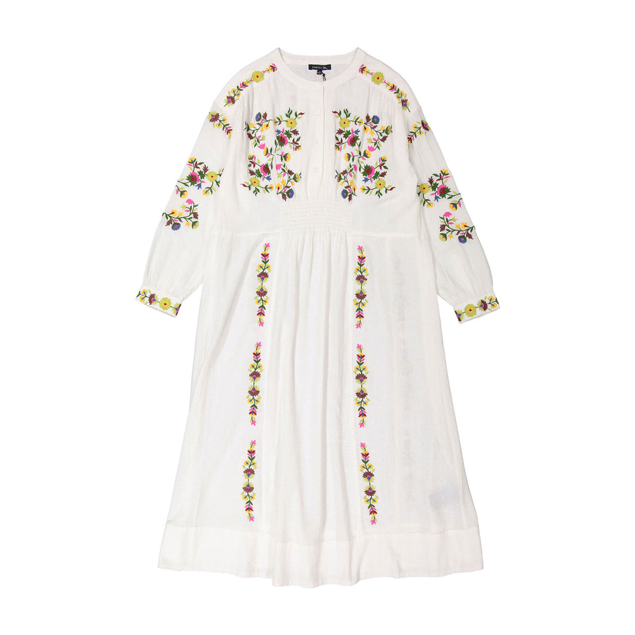 Soeur Ecru Embroidered Irina Dress