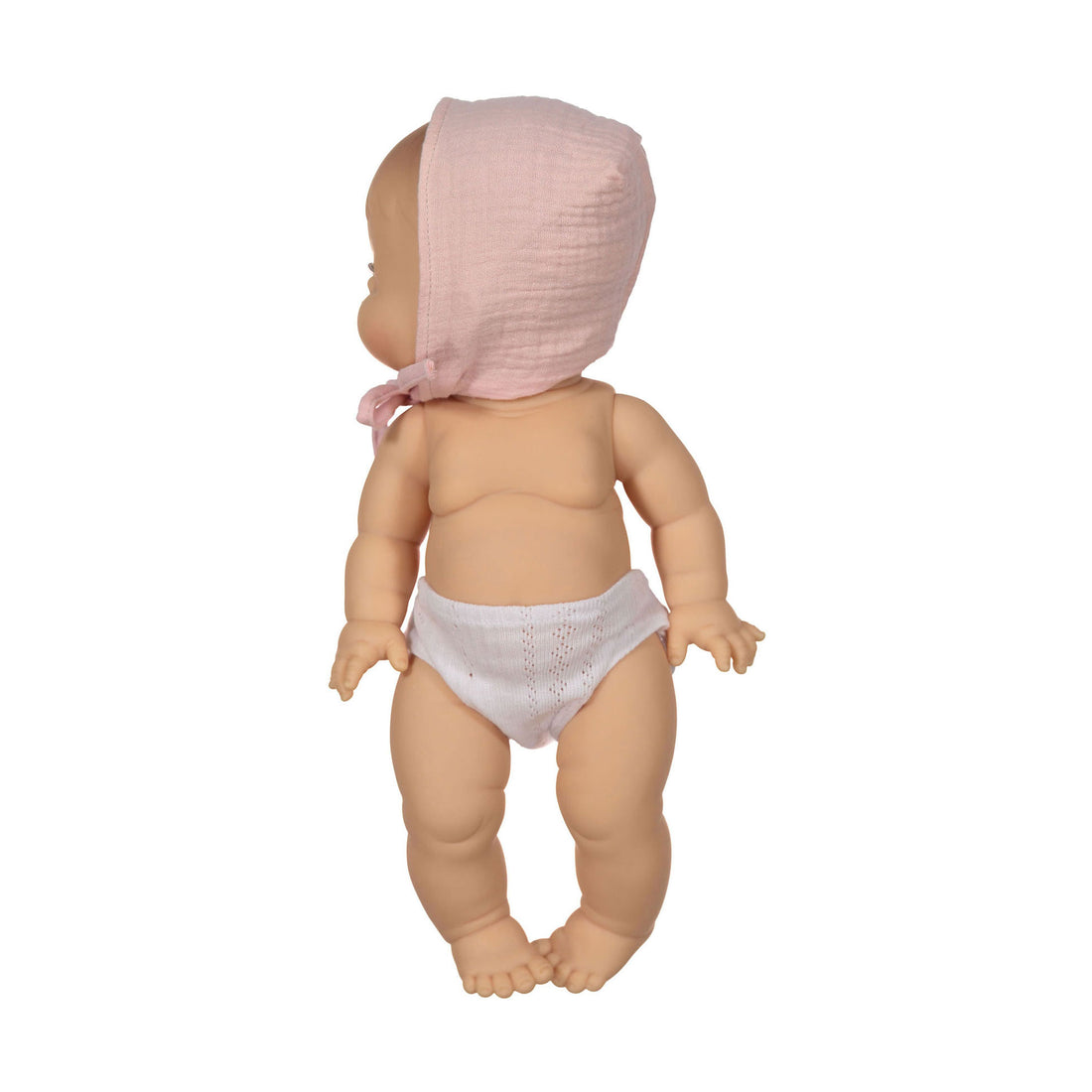 MiniKane Pink Double Gauze Cotton Bonnet