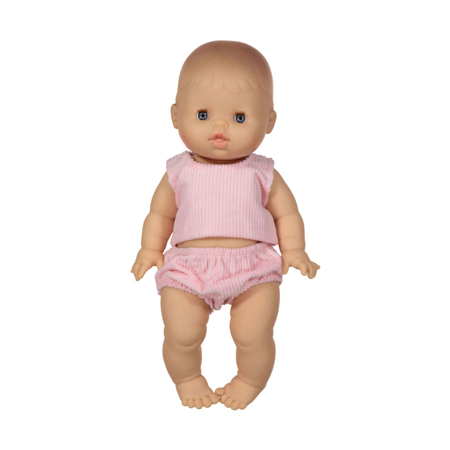 MiniKane Pink Corduroy Bloomer Set