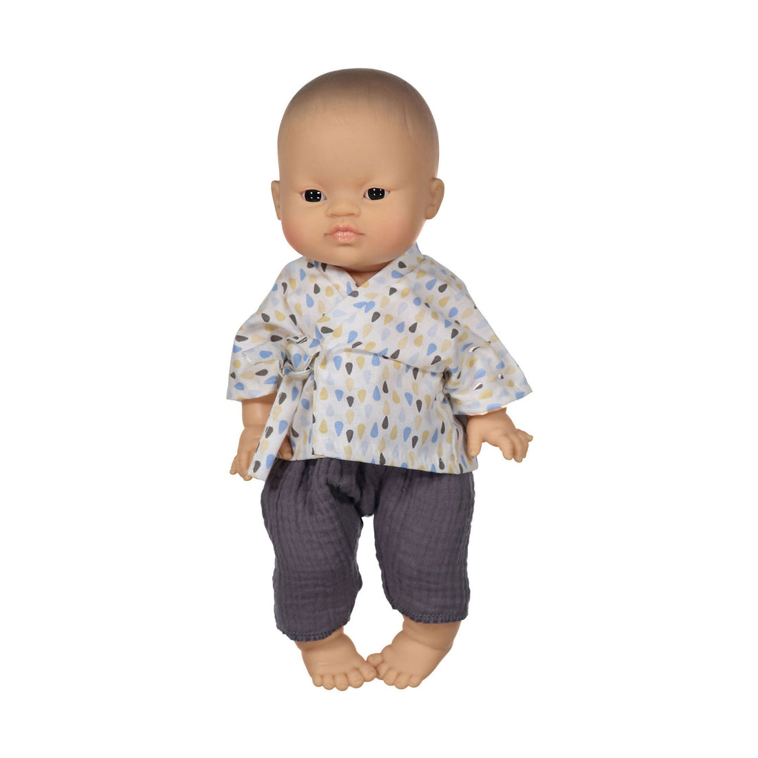 MiniKane Cotton Drops Print Niko Kimono Set