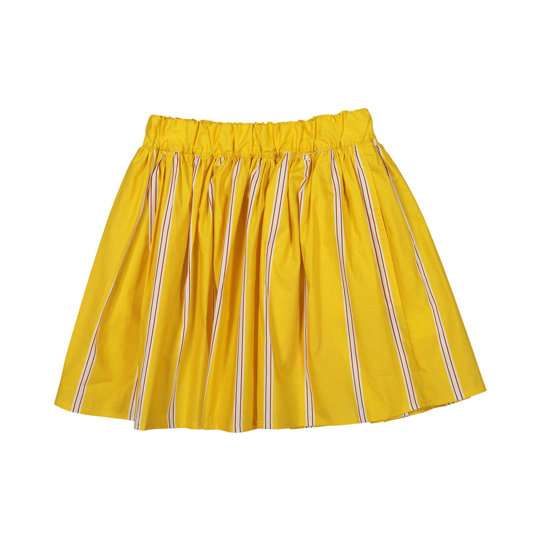 Maan Yellow Thin Lines Hazel Flair Skirt