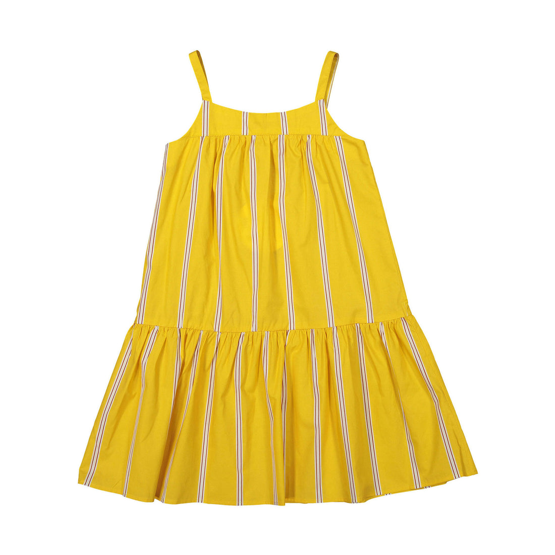 Maan Yellow Thin Lines Laurel Maxi Dress