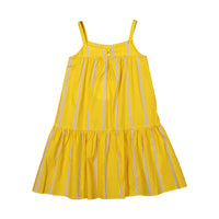 Maan Yellow Thin Lines Laurel Maxi Dress