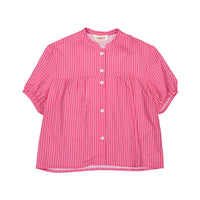 Maan Hot Pink Stripe Pearly Blouse