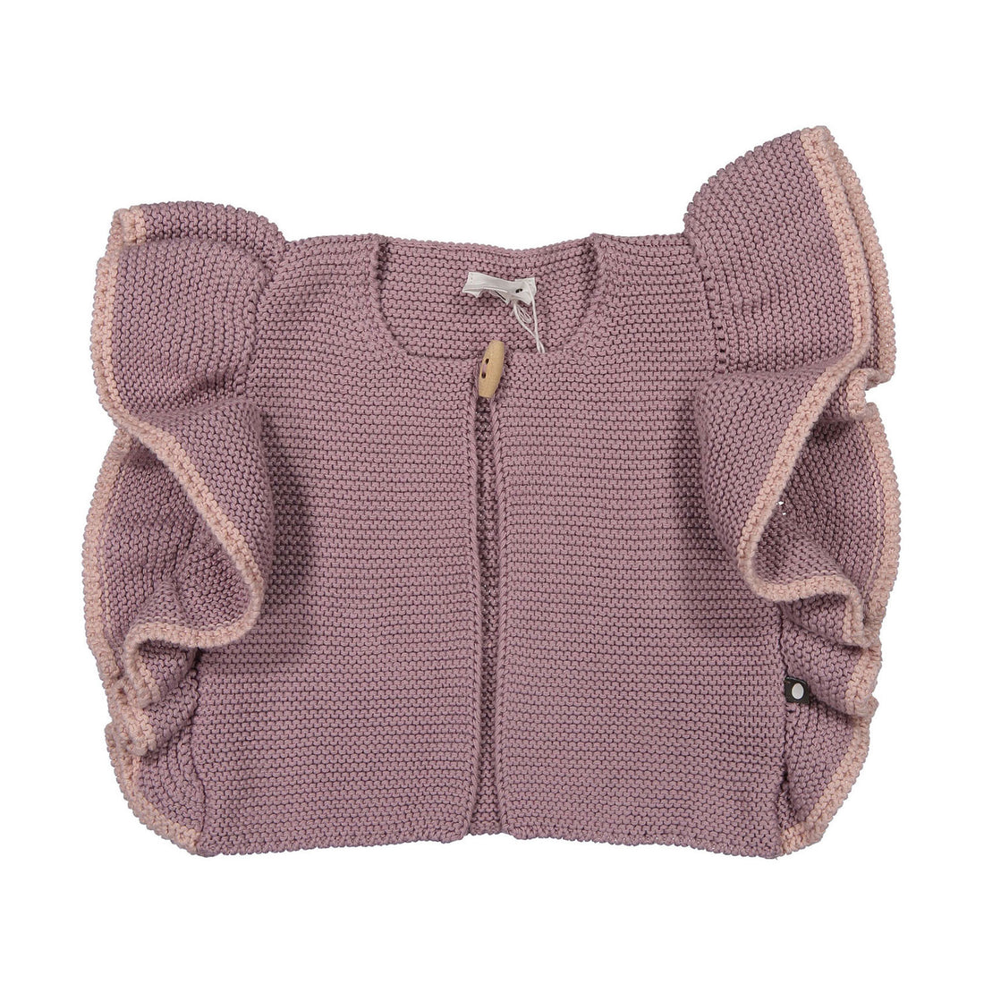 OEUF NYC RUFFLE VEST Ruffle Sleeve Vest-Mauve/Coral Almond OEUF NYC RUFFLE VEST Ruffle Sleeve Vest-Mauve/Coral Almond