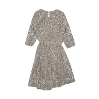 Caffe Dorzo Silver Sequin Cora Dress