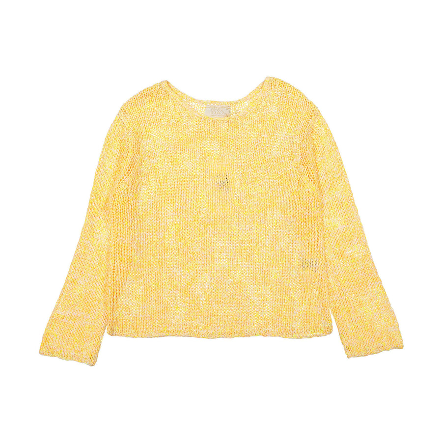 Max and Lola Yellow Mix Crewneck Sweater