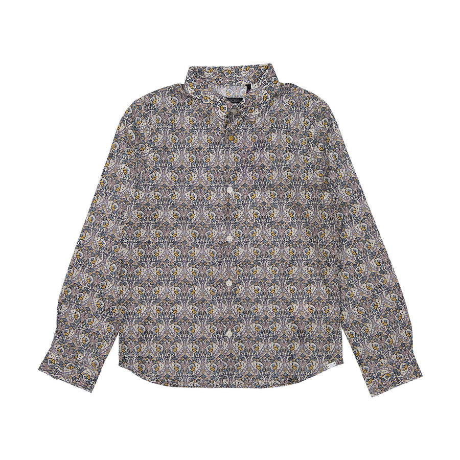 IKKS Brown Floral Shirt