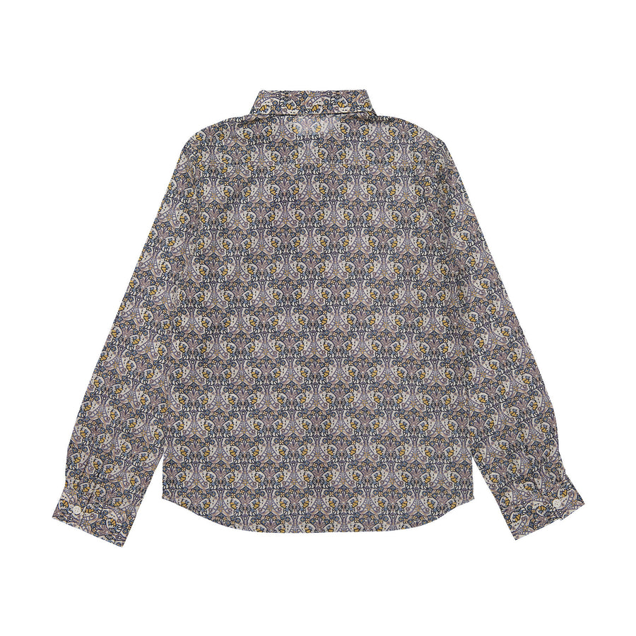 IKKS Brown Floral Shirt