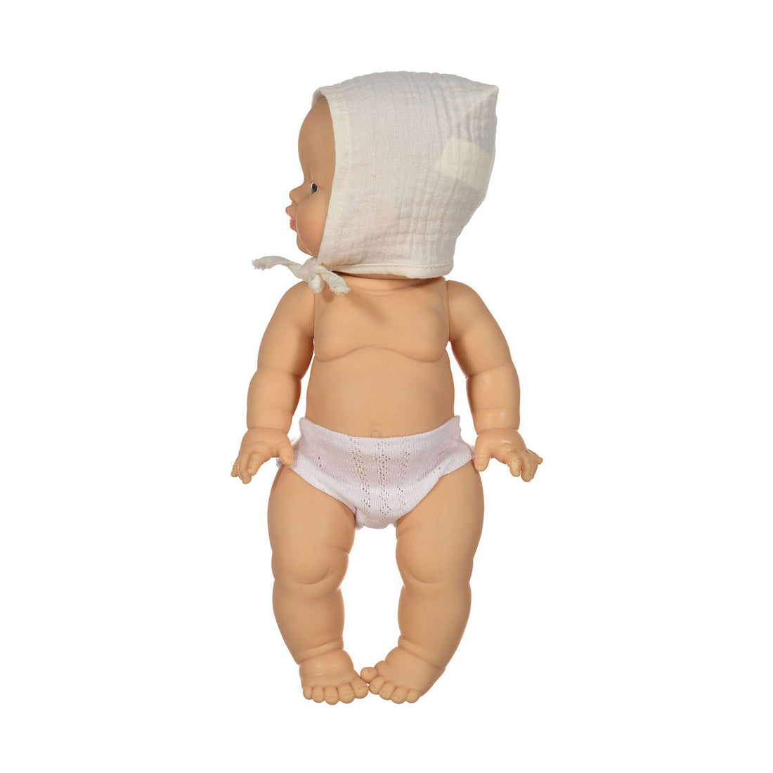 MiniKane Ecru Double Gauze Bonnet